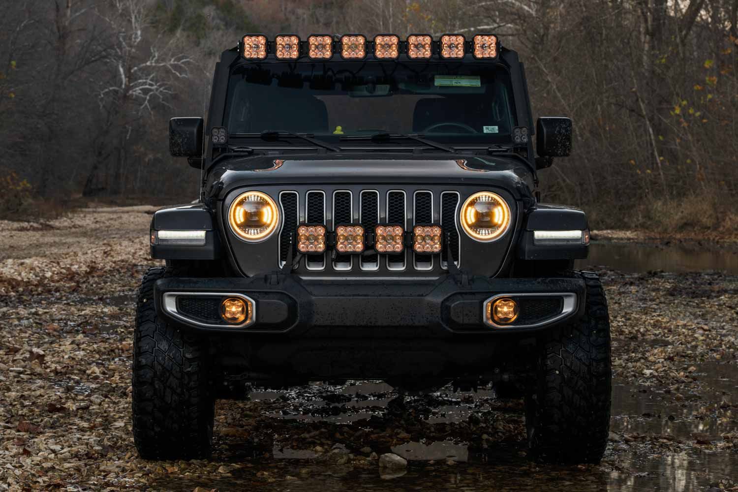Off-road lighting and vehicle build